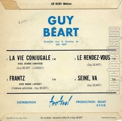 [Pochette de Frantz (Guy BART et Marie LAFORT) - verso]