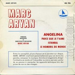 [Pochette de Angelina (Marc ARYAN) - verso]