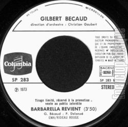 [Pochette de Les cocotiers (Gilbert BCAUD) - verso]