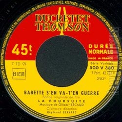 [Pochette de Babette s’en va-t’en guerre (B.O.F.  Films ) - verso]