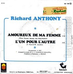 [Pochette de Amoureux de ma femme (Richard ANTHONY) - verso]