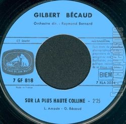 [Pochette de Sur la plus haute colline (Gilbert BCAUD)]