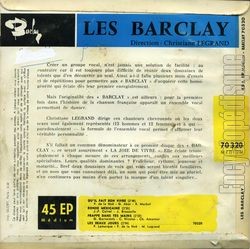 [Pochette de Frappe dans tes mains (Les BARCLAY) - verso]