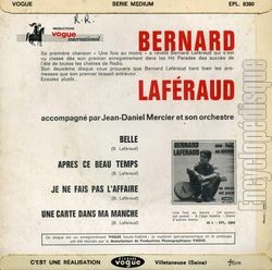 [Pochette de Belle (Bernard LAFRAUD) - verso]