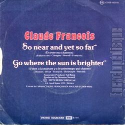 [Pochette de So near and yet so far (Claude FRANOIS) - verso]