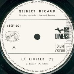 [Pochette de La rivire (Gilbert BCAUD)]