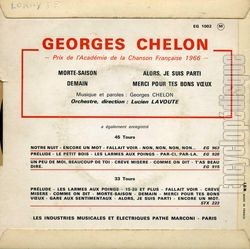 [Pochette de Morte-saison (Georges CHELON) - verso]