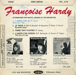 [Pochette de L’amour s’en va (Franoise HARDY) - verso]