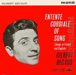 [Pochette de Entente Cordiale Of Songs (Gilbert BCAUD)]