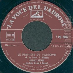 [Pochette de La corrida (Gilbert BCAUD) - verso]