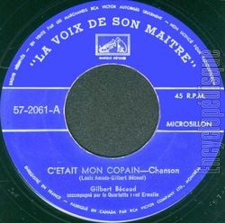 [Pochette de C’tait mon copain (Gilbert BCAUD)]