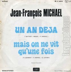 [Pochette de Un an dj (Jean-Franois MICHAL) - verso]