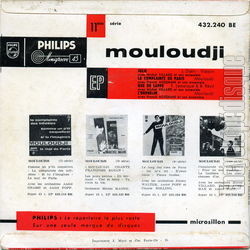 [Pochette de Julie - 11me srie (MOULOUDJI) - verso]