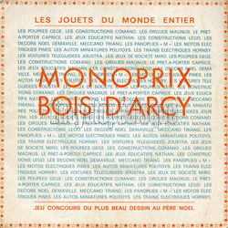 [Pochette de Monoprix Bois D’Arcy (PUBLICIT)]