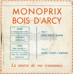 [Pochette de Monoprix Bois D’Arcy (PUBLICIT) - verso]