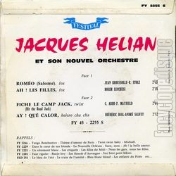 [Pochette de Romo (Salom) (Jacques HLIAN) - verso]