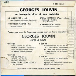 [Pochette de Ne joue pas (Georges JOUVIN) - verso]