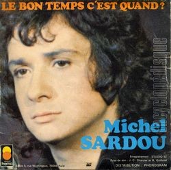 [Pochette de Une fille aux yeux clairs (Michel SARDOU) - verso]