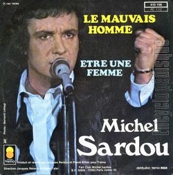 [Pochette de tre une femme / Le mauvais homme (Michel SARDOU) - verso]