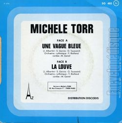 [Pochette de Une vague bleue (Michle TORR) - verso]