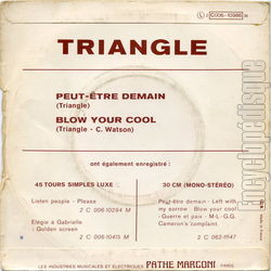 [Pochette de Peut-tre demain (TRIANGLE) - verso]