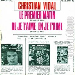 [Pochette de Le premier matin (Christian VIDAL) - verso]