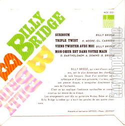 [Pochette de Surboum (Billy BRIDGE) - verso]