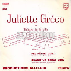 [Pochette de Au Thtre de la Ville (Juliette GRCO)]