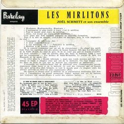 [Pochette de Le chant des mirlitons (Les MIRLITONS) - verso]