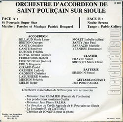 [Pochette de St Pourain super star (L’ORCHESTRE D’ACCORDON DE SAINT-POURAIN-SUR-SIOULE) - verso]