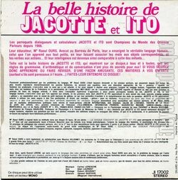 [Pochette de La folle histoire de Jacotte et Ito (Raoul OURS) - verso]