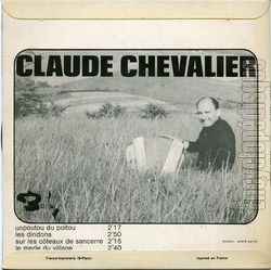 [Pochette de Un poutou du Poitou (Claude CHEVALIER) - verso]