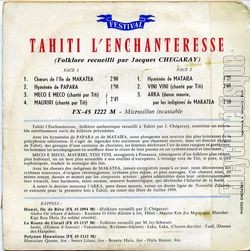 [Pochette de Tahiti l’enchanteresse (DOCUMENT) - verso]