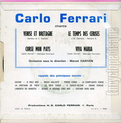 [Pochette de Venise et Bretagne (Carlo FERRARI) - verso]