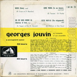 [Pochette de When (Georges JOUVIN) - verso]