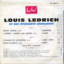 [Pochette de Polka Marie (Louis LEDRICH) - verso]