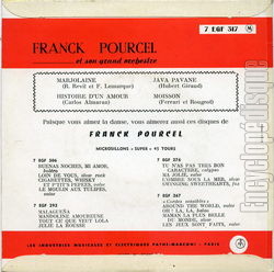 [Pochette de Histoire d’un amour (Franck POURCEL) - verso]