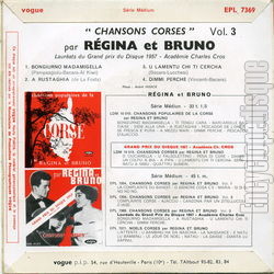 [Pochette de Bongiurno madamigella (RGINA et BRUNO) - verso]