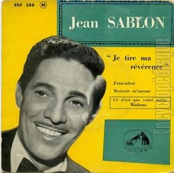 [Pochette de Je tire ma rvrence (Jean SABLON)]