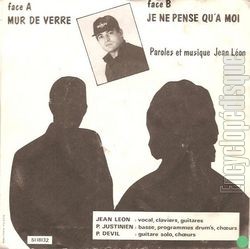 [Pochette de Mur de verre (Jean LON) - verso]