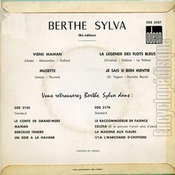 [Pochette de Viens maman (Berthe SYLVA) - verso]