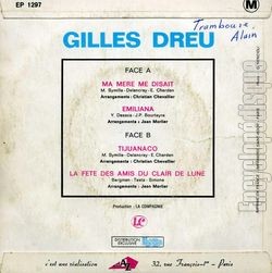 [Pochette de Ma mre me disait (Gilles DREU) - verso]