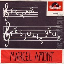 [Pochette de Ferme tes jolis yeux (Marcel AMONT) - verso]