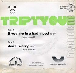 [Pochette de If you are in a bad mood (TRIPTYQUE) - verso]