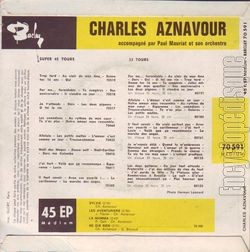 [Pochette de Sylvie (Charles AZNAVOUR) - verso]