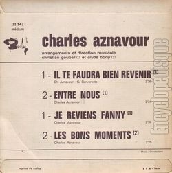 [Pochette de Il te faudra bien revenir (Charles AZNAVOUR) - verso]