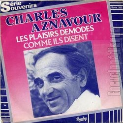 [Pochette de Les plaisirs dmods (Charles AZNAVOUR)]