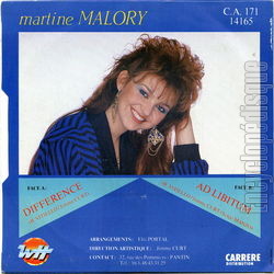 [Pochette de Diffrence (Martine MALORY) - verso]