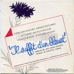 [Pochette de Il suffit d’un bleuet (Christian SARREL)]