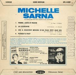 [Pochette de Pierre, John et Frank (Michelle SARNA) - verso]